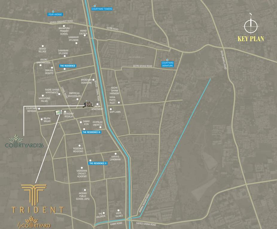  trident by courtyard Location Plan