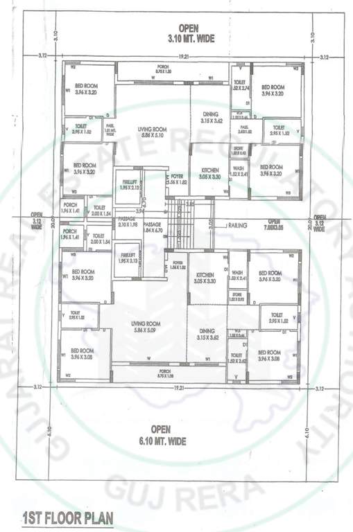  the radiant house The Radiant House Cluster Plan for 1st Floor