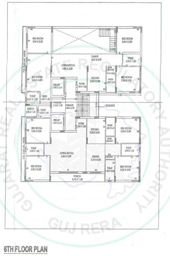  the-radiant-house The Radiant House Cluster Plan for 6th Floor
