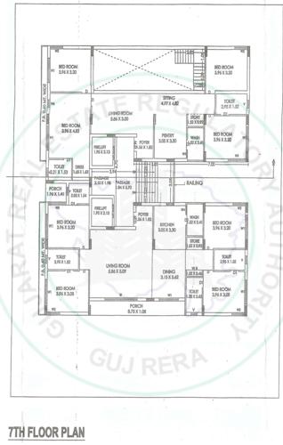  the-radiant-house The Radiant House Cluster Plan for 7th Floor