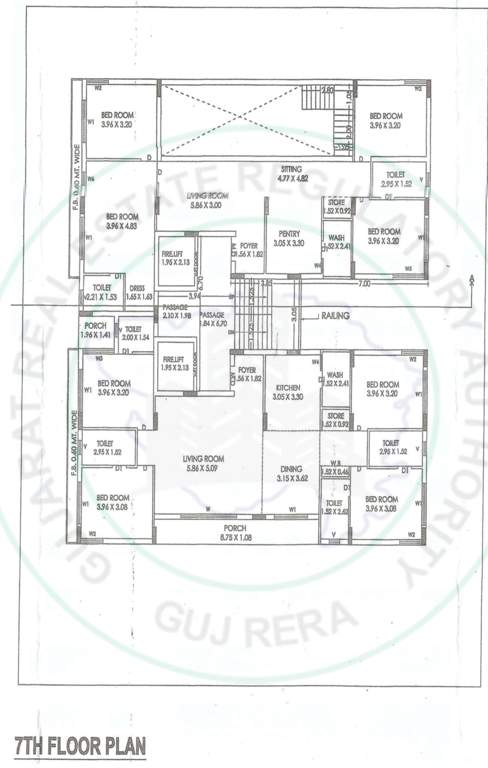  the radiant house The Radiant House Cluster Plan for 7th Floor