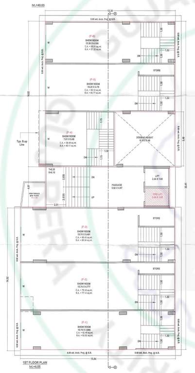  cannon lakeview Building A Cluster Plan for 1st Floor