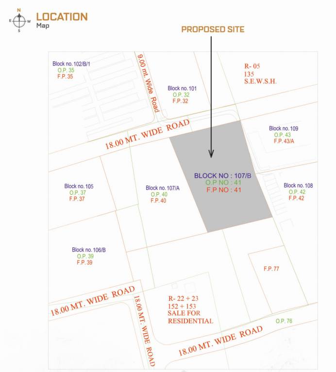 vraj bunglows Location Plan