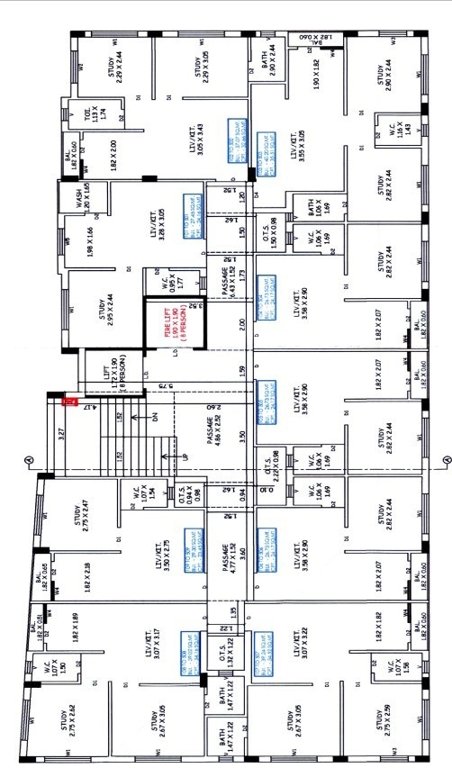 shree ambe villa 2 Cluster Plan from 1st to 5th Floor