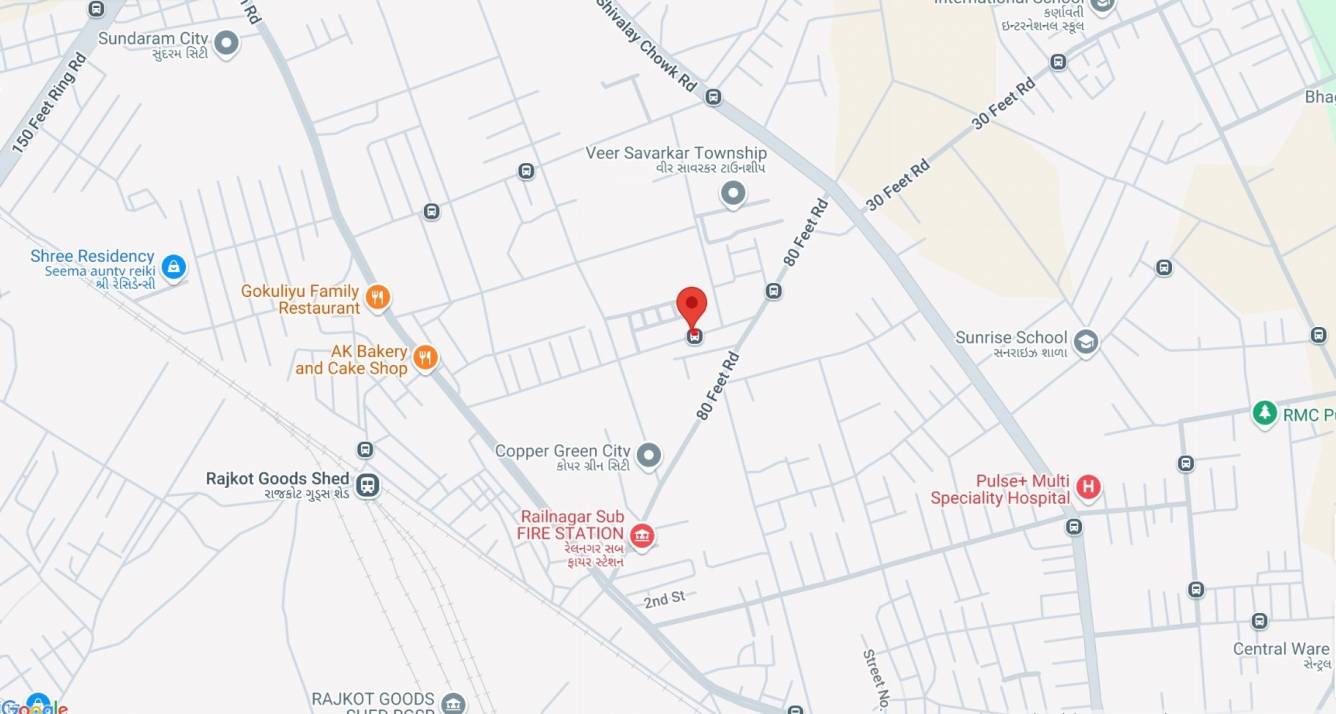 shree ambe villa 2 Location Plan