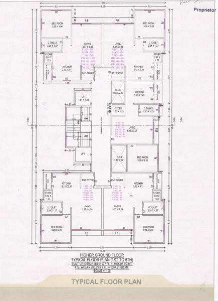 Complex Cluster Plan from 1st to 6th Floor residency Complex Cluster Plan from 1st to 6th Floor
