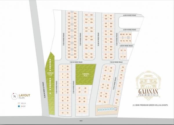  gajanan-paradise-villa Layout Plan