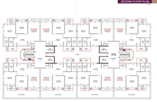  shivalik-avenue Block A Cluster Plan for 2nd Floor
