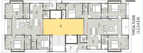 Anjani Sky Cluster Plan from 1st to 6th Floor sky Anjani Sky Cluster Plan from 1st to 6th Floor
