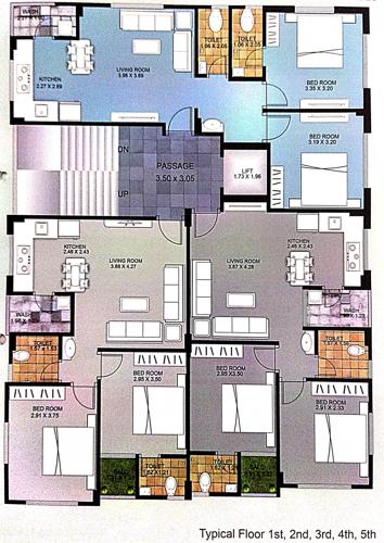 Oromira Cluster Plan from 1st to 5th Floor oromira Oromira Cluster Plan from 1st to 5th Floor