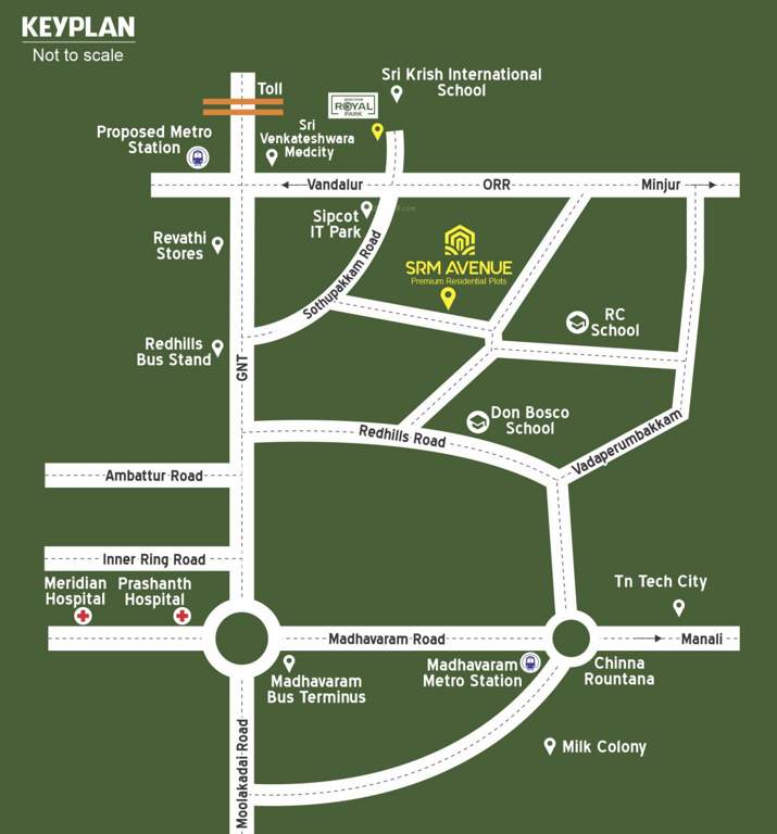 srm avenue Location Plan