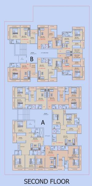 Tower A , B Cluster Plan for 1st Floor aafiya-heights Tower A , B Cluster Plan for 1st Floor