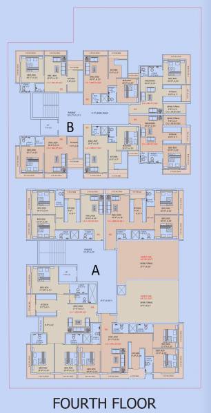 Tower A , B Cluster Plan for 3rd Floor aafiya-heights Tower A , B Cluster Plan for 3rd Floor