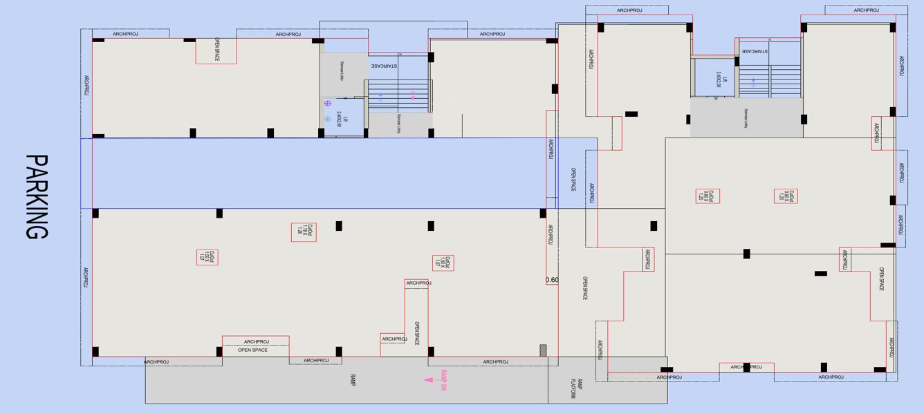aafiya heights Tower A , B Cluster Plan For Stilt