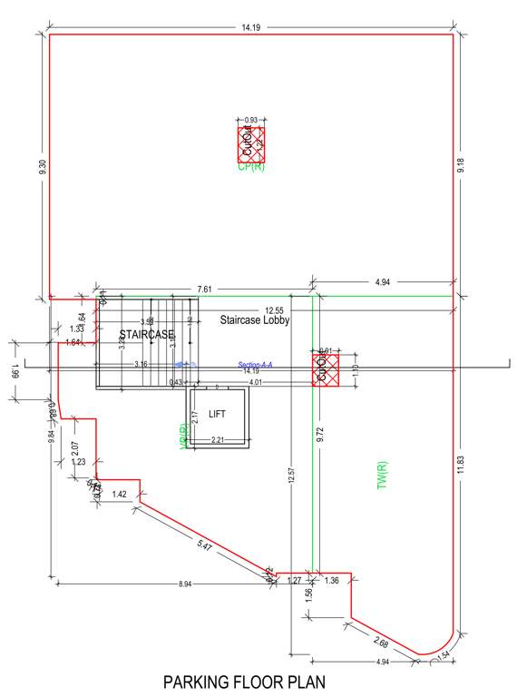  dream aura Shiv Shakti Dream Aura Cluster Plan for parking Floor