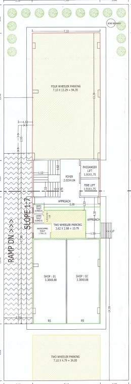  upanishad heights Cluster Plan Ground Floor