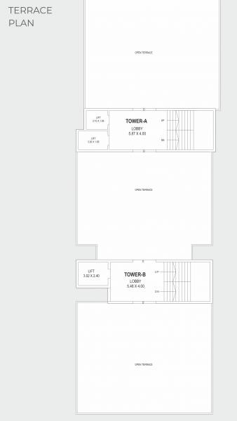  rang-essence Tower A B Cluster Plan for terrace Floor