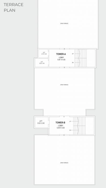 rang essence Tower A B Cluster Plan for terrace Floor