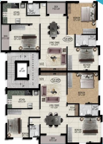  pearl-imperial Pearl Imperial Cluster Plan from 1st to 2nd Floor