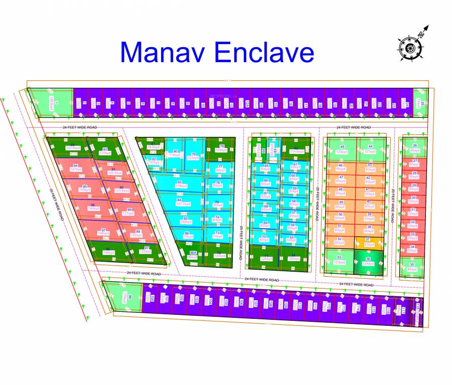 manav enclave Layout Plan