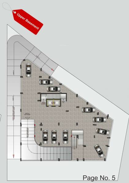  heights Building 1 Cluster Plan for Lowar basment Floor