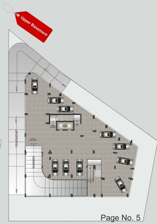 heights Building 1 Cluster Plan for Lowar basment Floor