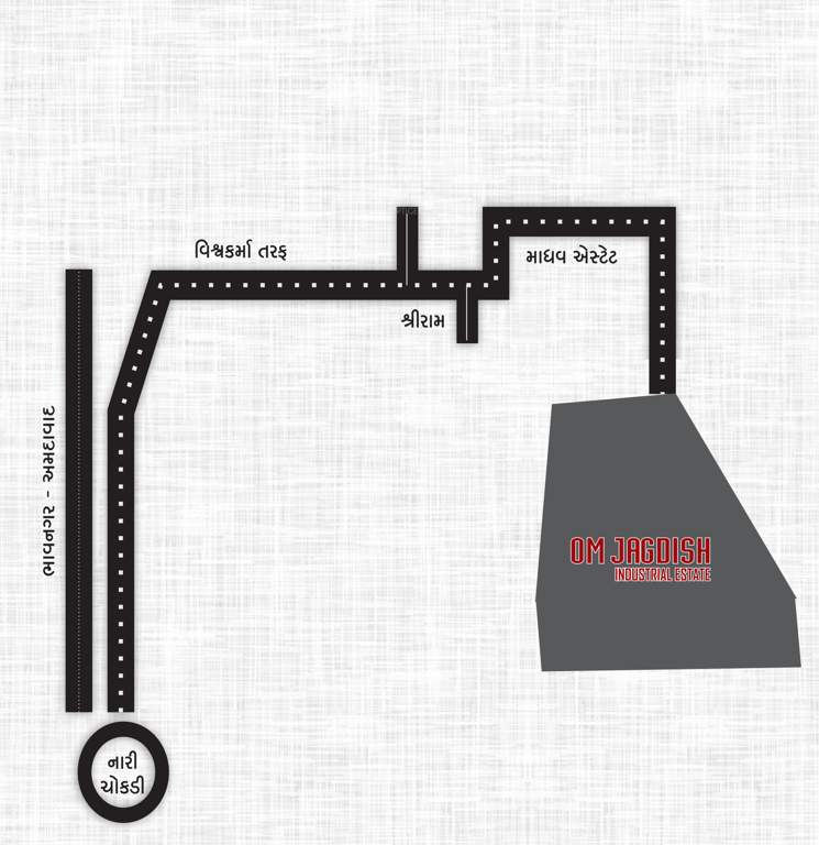  om jagdish industrial estate Location Plan