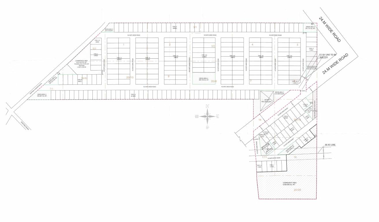  the palm city Layout Plan