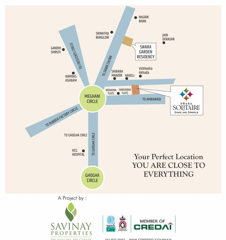  swara solitaire Location Plan
