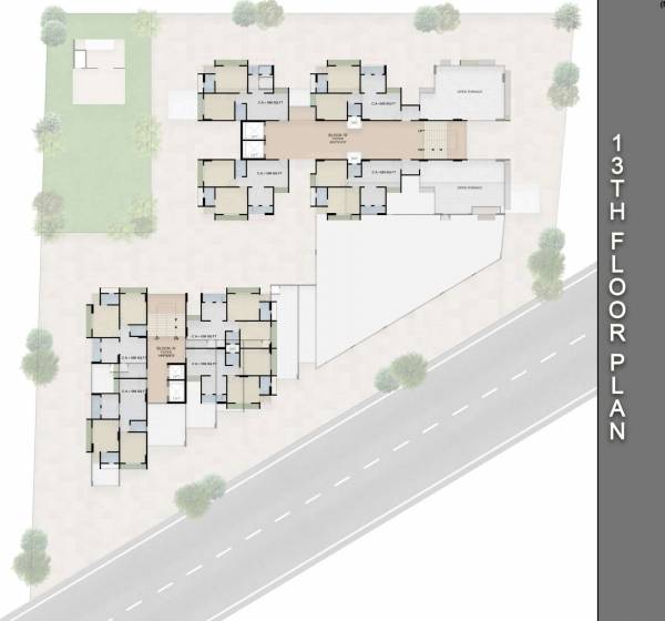  shree-skyz Block A Cluster Plan for 13th Floor