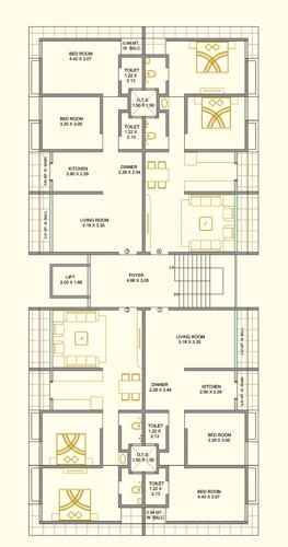 Satyam Apartmen Cluster Plan from 1st to 5th Floor satyam-apartment Satyam Apartmen Cluster Plan from 1st to 5th Floor