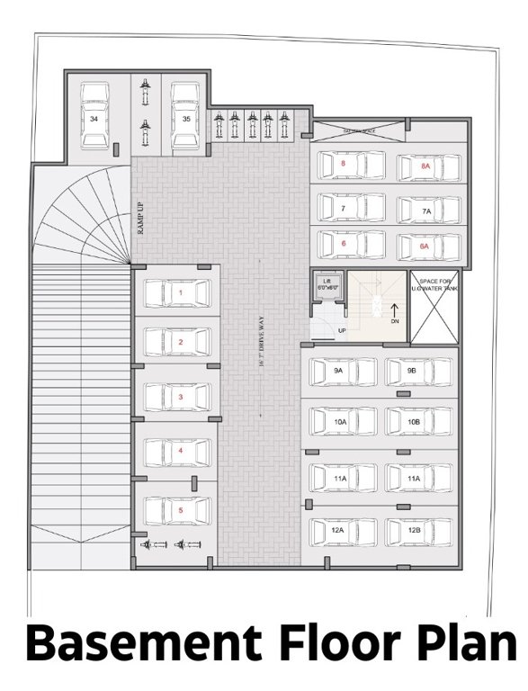  the enclave The Enclave Cluster Plan for basement Floor