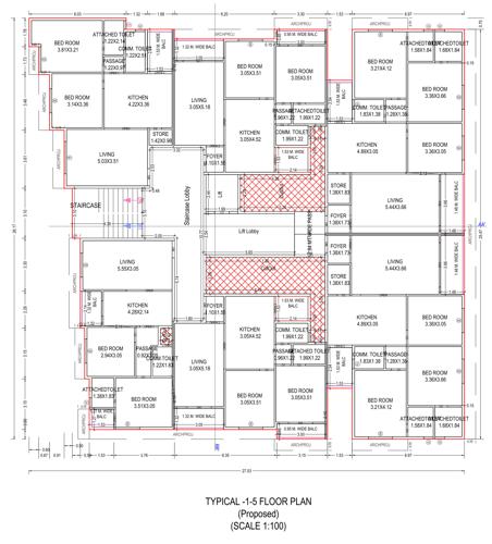 Bilipatra Residency Cluster Plan from 1st to 5th Floor bilipatra-residency Bilipatra Residency Cluster Plan from 1st to 5th Floor