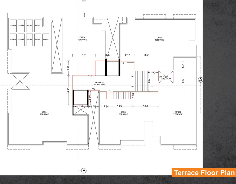 divine edge Tower 1 Cluster Plan for terrace Floor