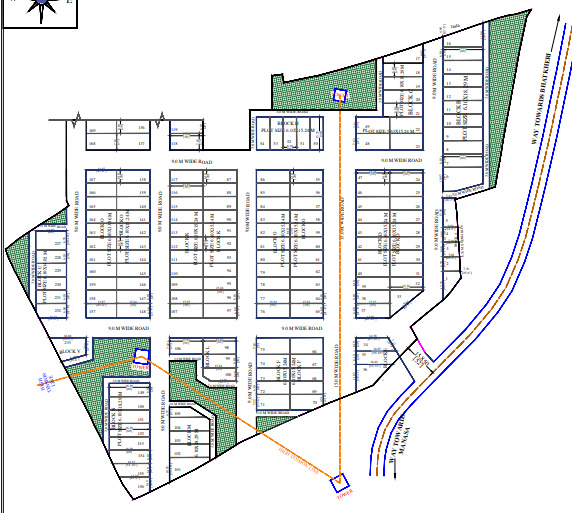 dham colony Layout Plan