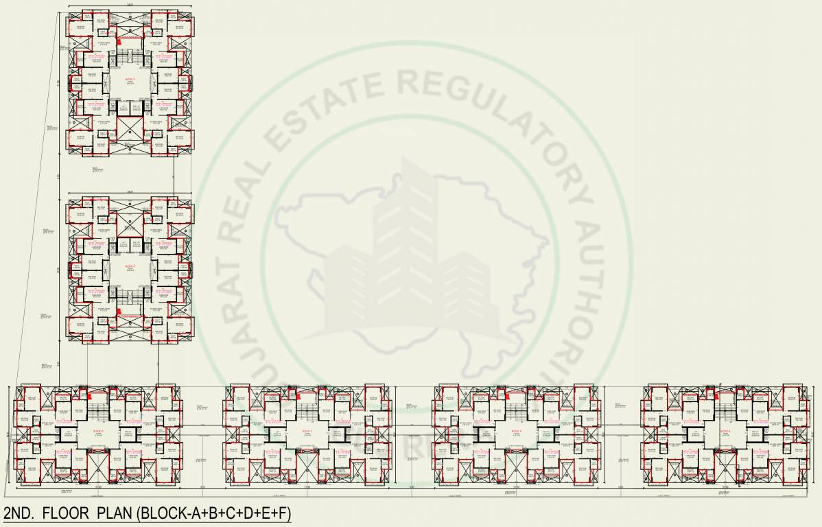 planet Block C Cluster Plan for 2nd Floor A,B,C,D,E,F