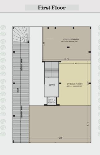  raj-gruhi-residence-ii Tower 1 Cluster Plan for 1st Floor