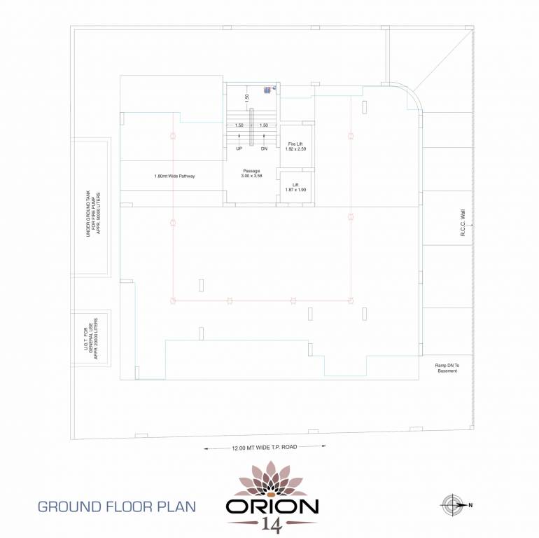  orion 14 Orion 14 Cluster Plan for ground Floor