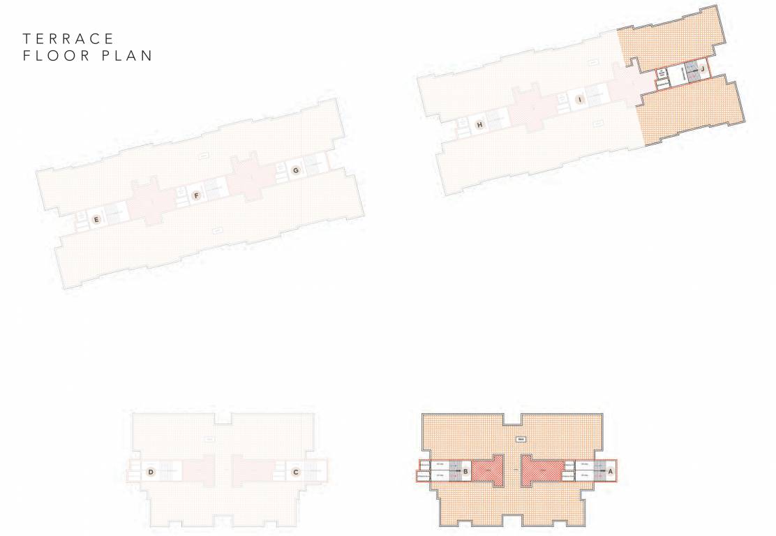  shakti skyline Wing A, B, J Cluster Plan For Terrace