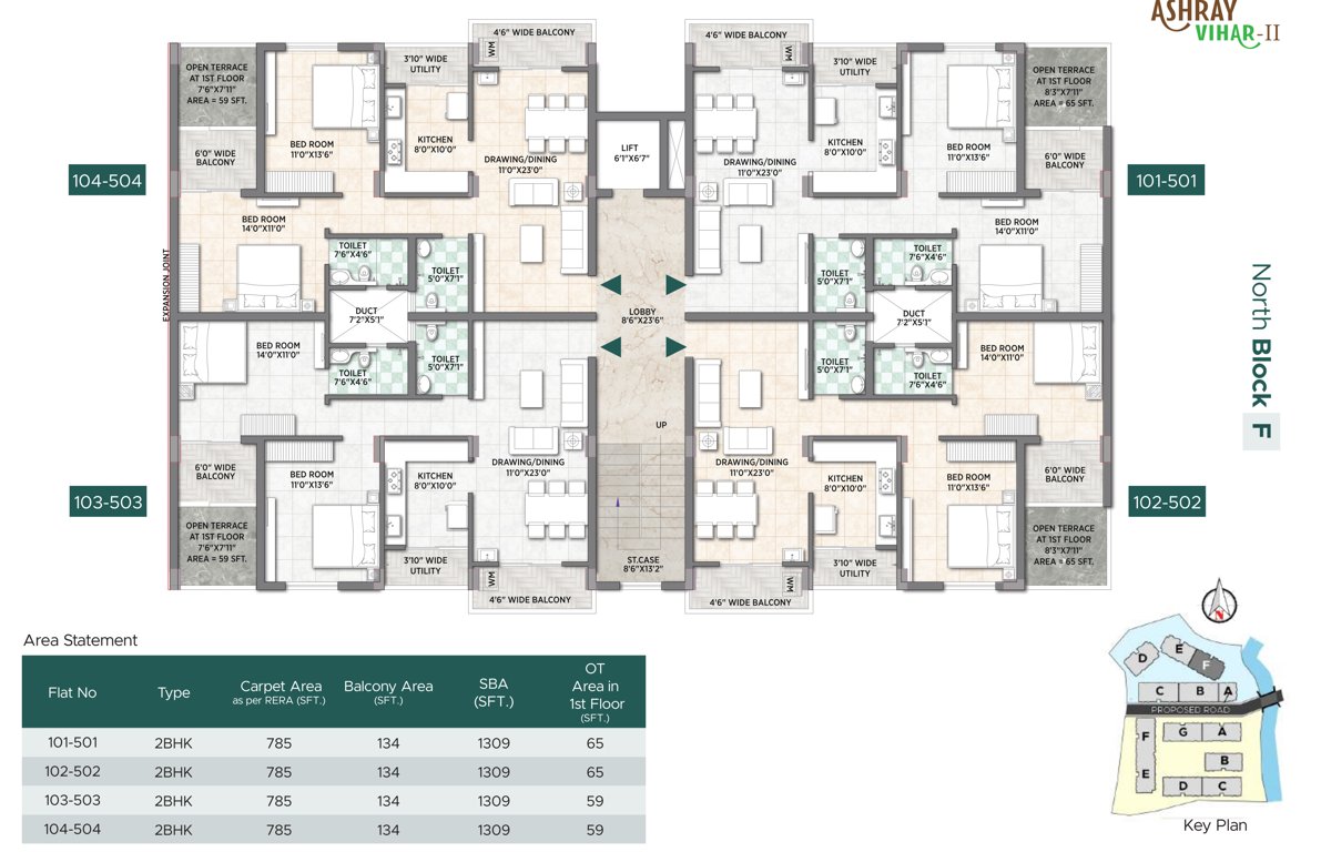  ashray vihar phase ii Ashray Vihar Phase II Block F Cluster Plan