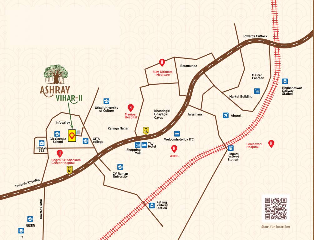  ashray vihar phase ii Location Plan