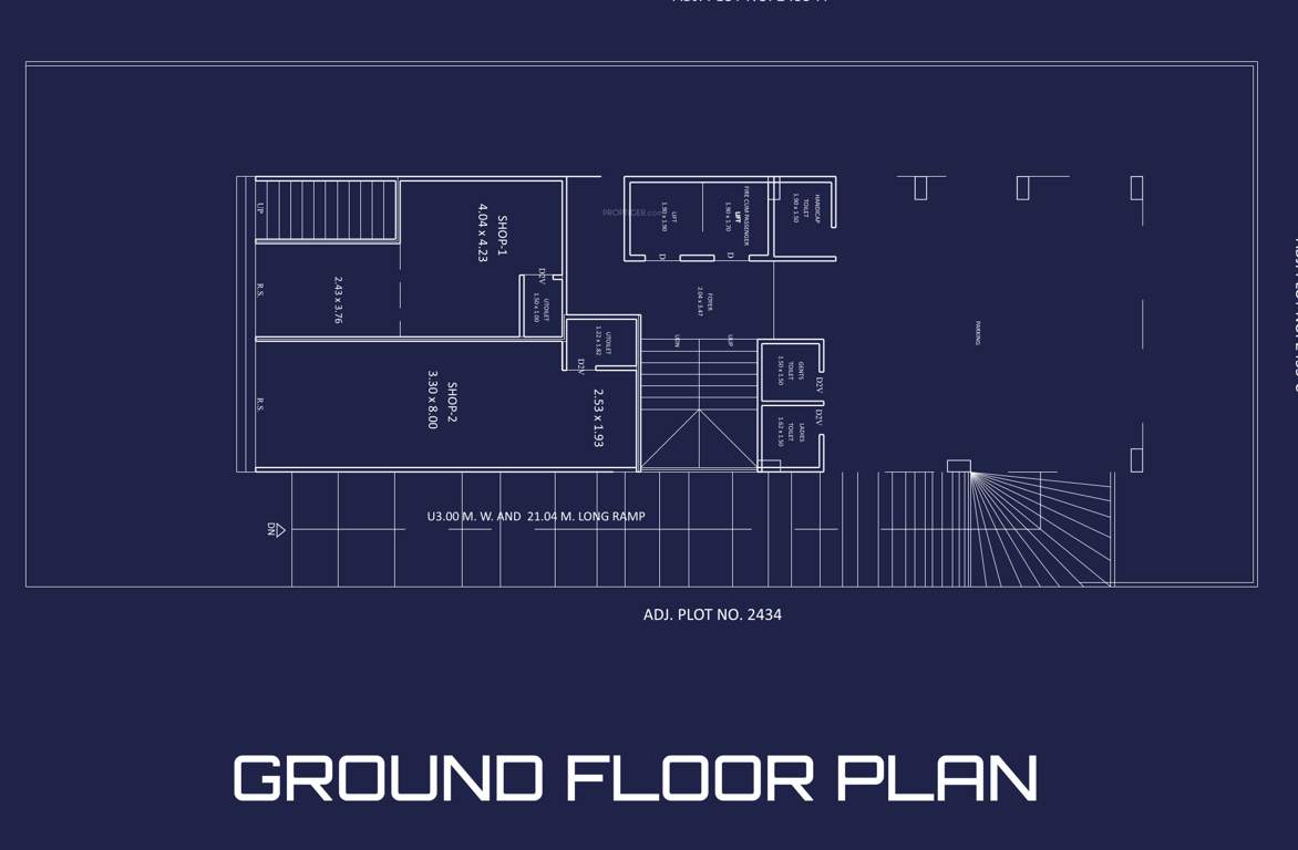  krishna bansari 4 Tower A Cluster Plan for ground Floor