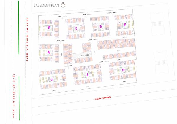  tulsi-glorious Building B Cluster Plan for basment Floor