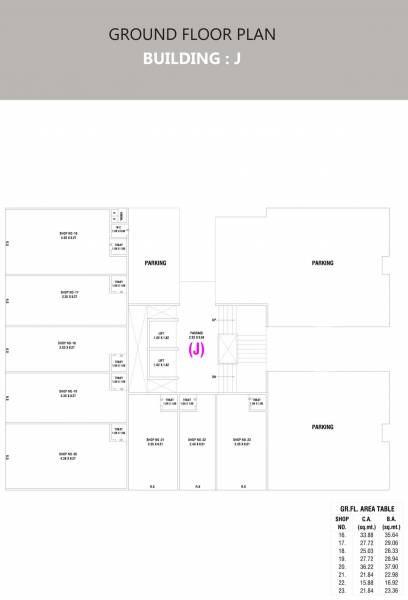  tulsi-glorious Building J Cluster Plan for ground Floor
