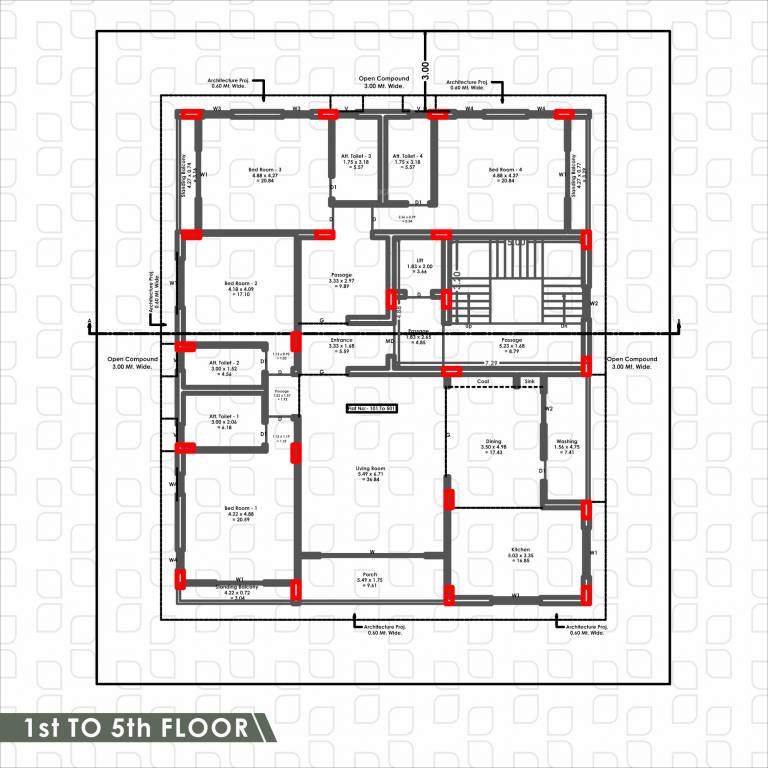  square view Square View Cluster Plan from 1st to 5th Floor