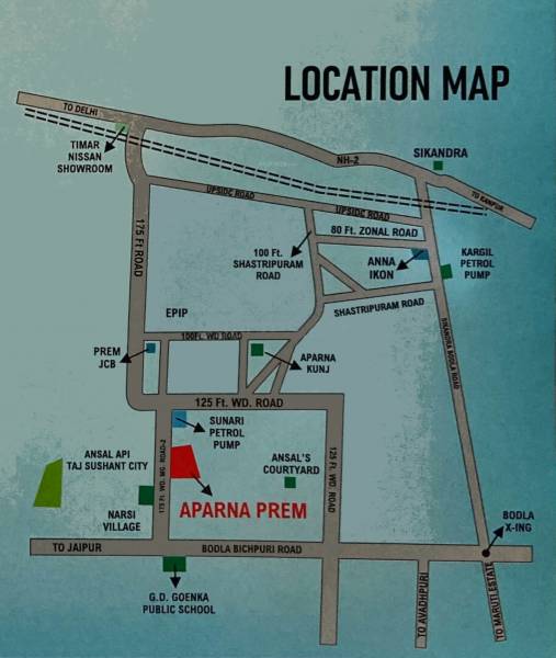 Location Plan aparna-prem-extension-plots Location Plan