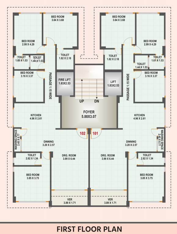  marina 7 Marina 7 Cluster Plan for 1st Floor
