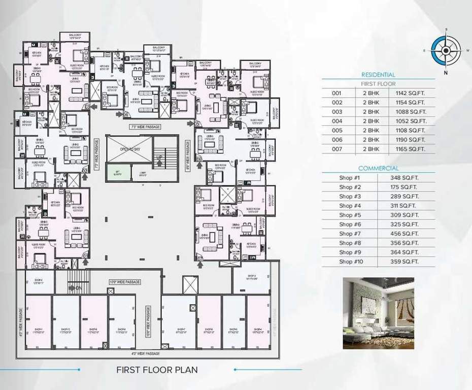  galaxy Fortune Galaxy Cluster Plan for 1st Floor