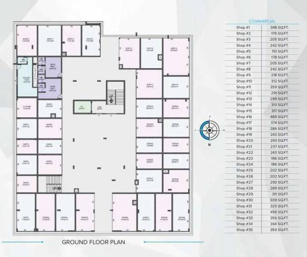  galaxy Fortune Galaxy Cluster Plan for ground Floor