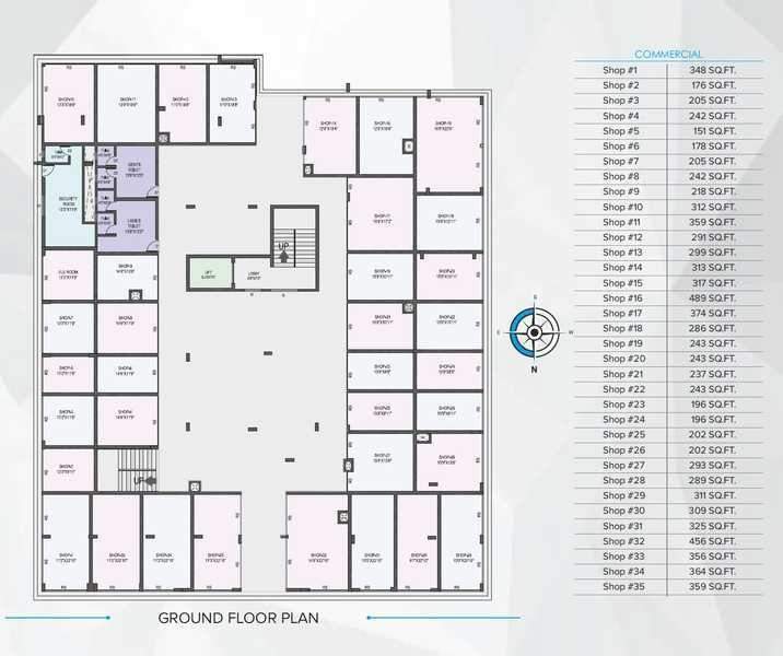  galaxy Fortune Galaxy Cluster Plan for ground Floor